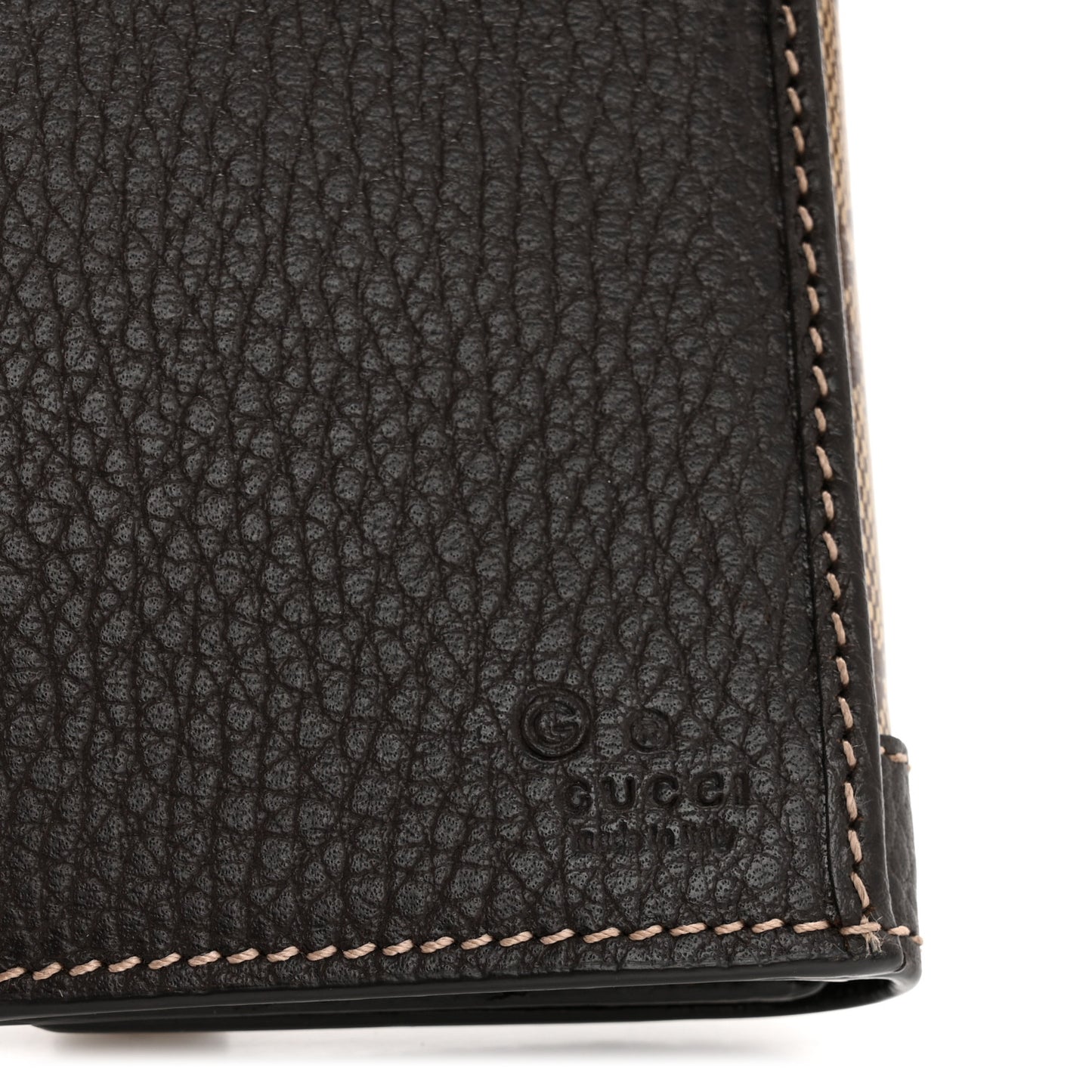Crystal Monogram Continental Charmy Wallet Brown