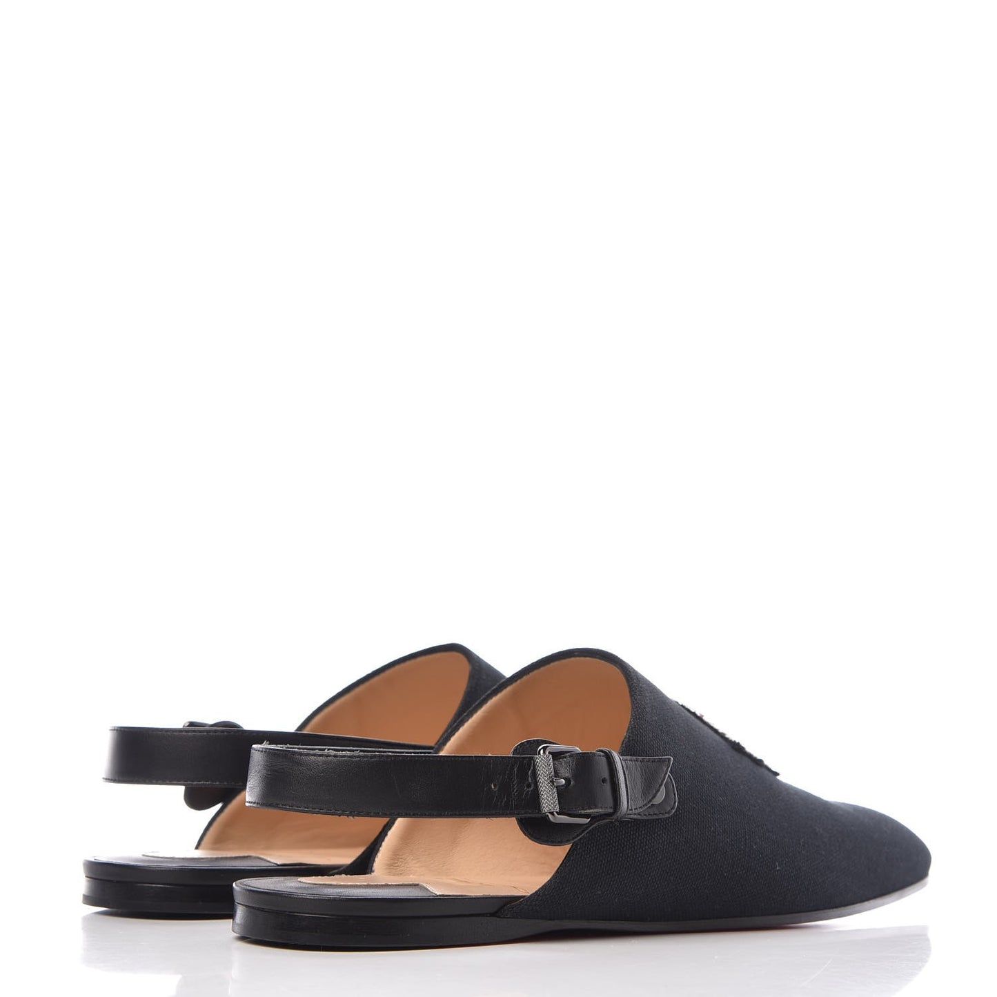 Oleana Canvas Mens Oliveira Flats 40.5 Black