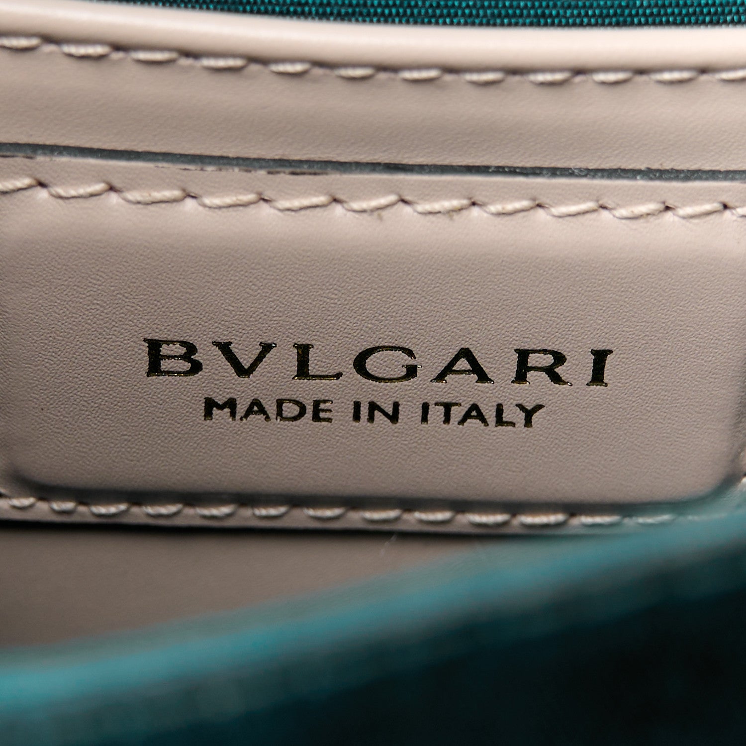 Bulgari Calfskin Serpenti Forever Top Handle Beige Green 7 of 11