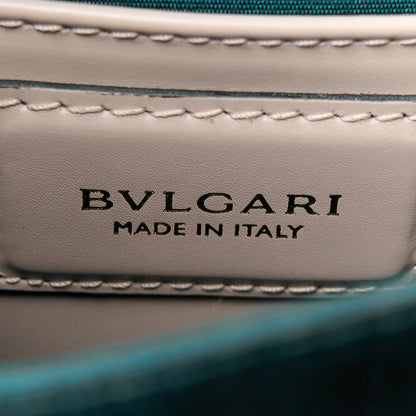 Bulgari Calfskin Serpenti Forever Top Handle Beige Green 7 of 11