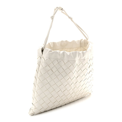 Bottega Veneta Calfskin Intrecciato Medium Dustbag Chalk 3 of 10