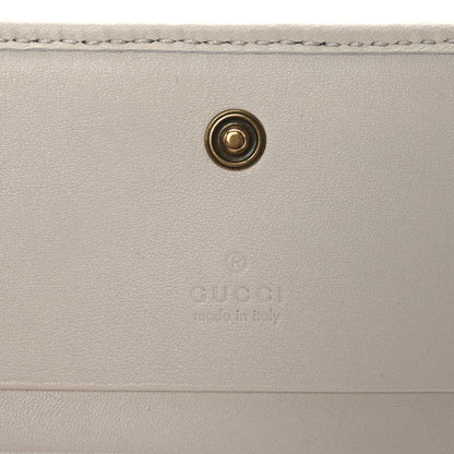 Gucci Calfskin Matelasse GG Marmont Card Case White 6 of 7