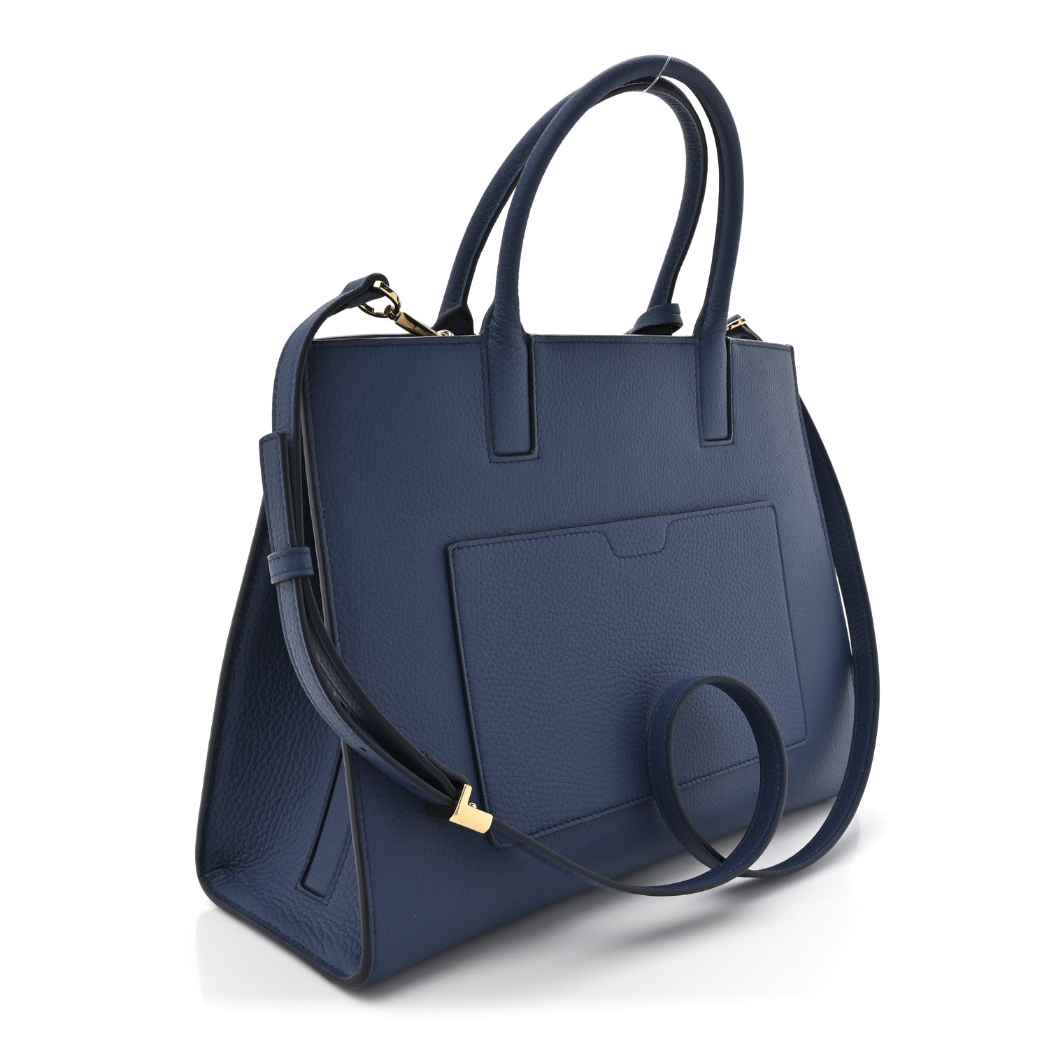 Burberry Grained Calfskin Small Frances Tote Navy 3 of 9
