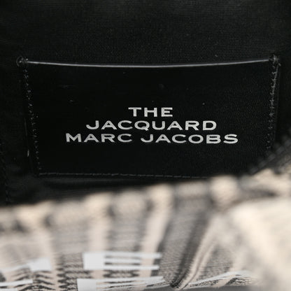 Marc Jacobs Cotton Jacquard Monogram Medium The Traveler Tote Bag Beige Multicolor 6 of 9