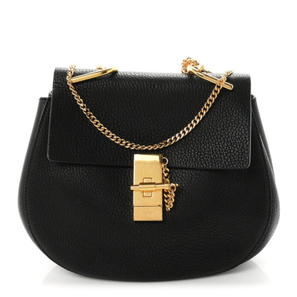 Chloe Grained Lambskin Drew Shoulder Bag Black 1 of 10