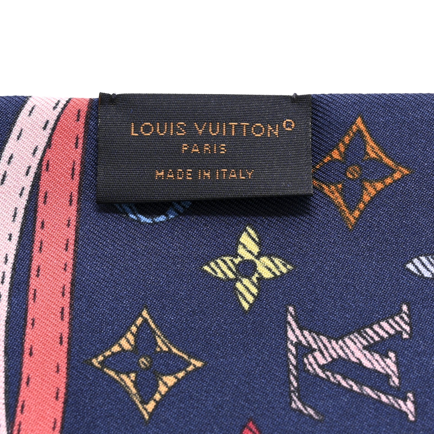 Silk Monogram Up And Away Bandeau Blue