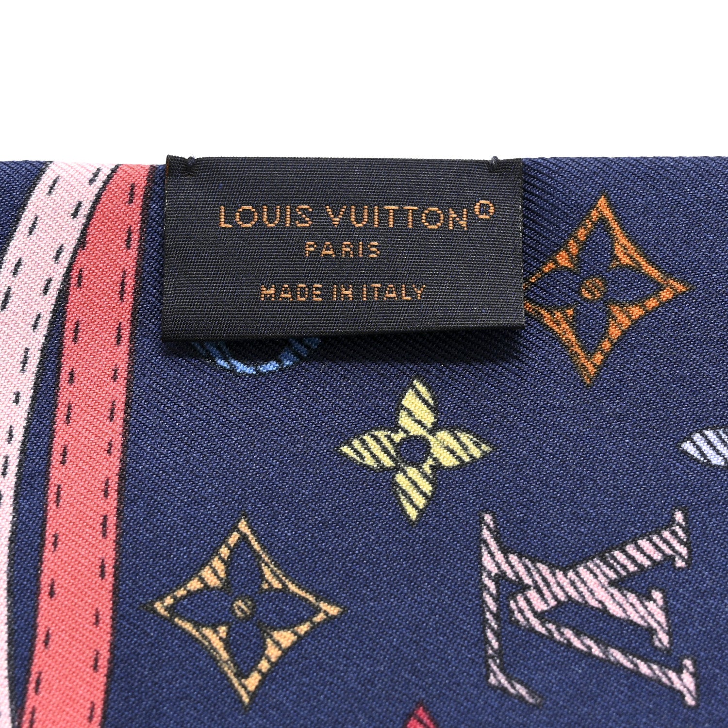 Louis Vuitton Silk Monogram Up And Away Bandeau Blue 3 of 3