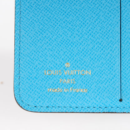 Louis Vuitton Monogram Groom Compact Zip Wallet Blue 6 of 10