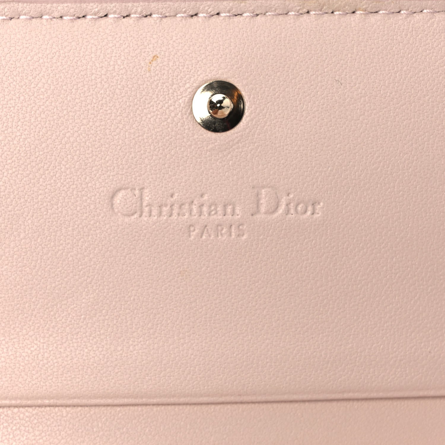 Christian Dior Lambskin Cannage Mini Lady Dior Wallet Aesthetic Beige 6 of 7