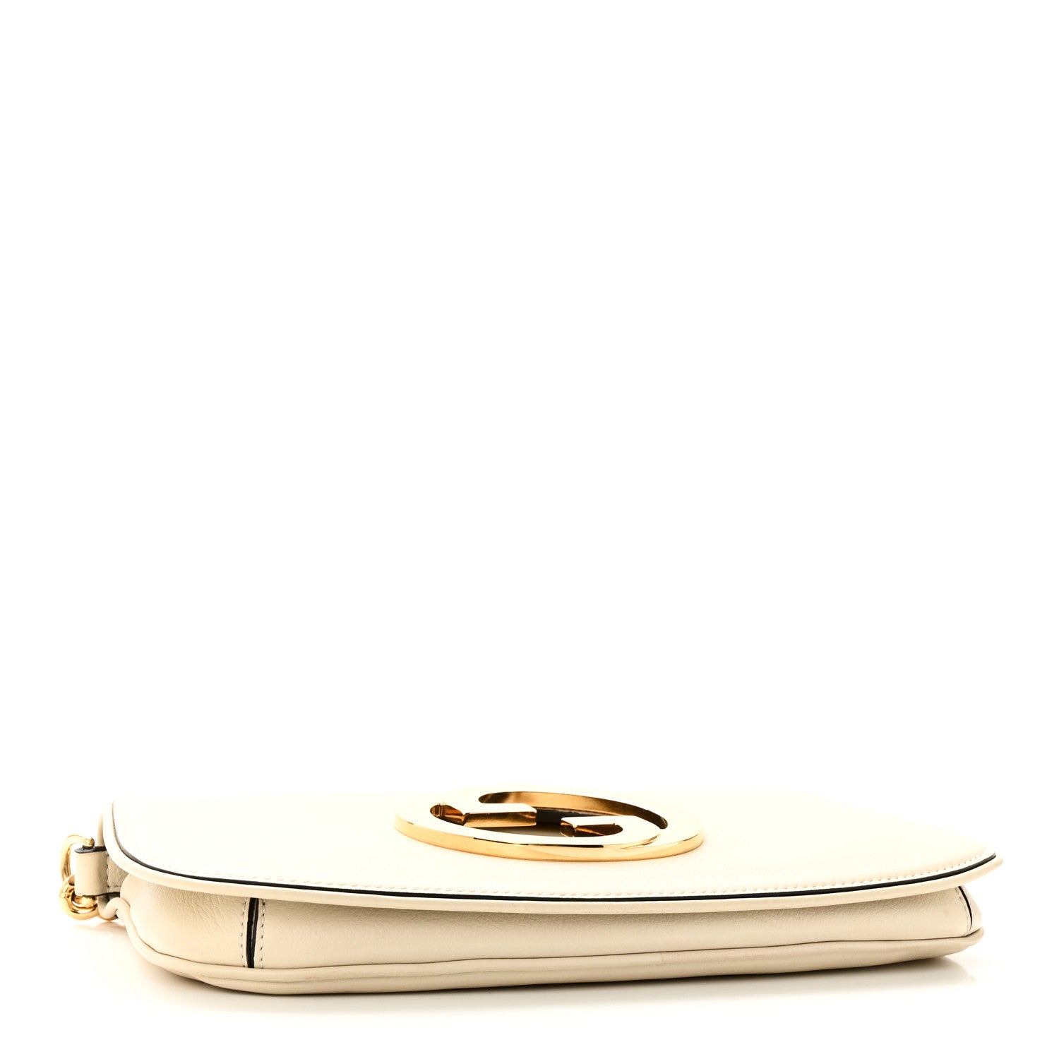 Gucci Roxy Calfskin Blondie Chain Shoulder Flap Bag Mystic White 4 of 13