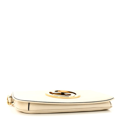 Gucci Roxy Calfskin Blondie Chain Shoulder Flap Bag Mystic White 4 of 13