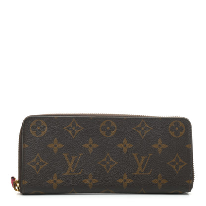 Louis Vuitton Monogram Clemence Wallet Fuchsia 1 of 7