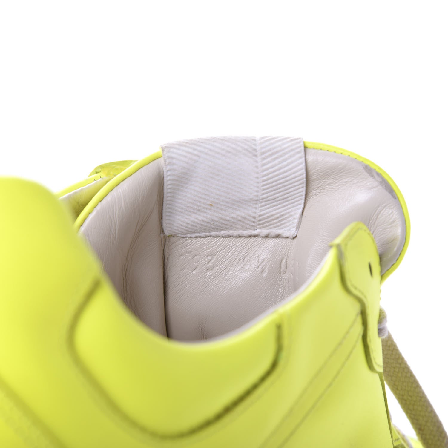 Gucci Calfskin Mens Rhyton Sneakers 8.5 Yellow Fluo 9 of 10