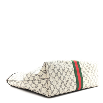 Gucci GG Supreme Monogram Medium Ophidia Shopping Tote Brown 4 of 10