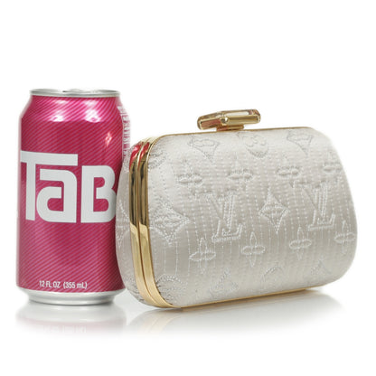 Louis Vuitton Monogram Motard Minaudiere Clutch Pearl 2 of 11