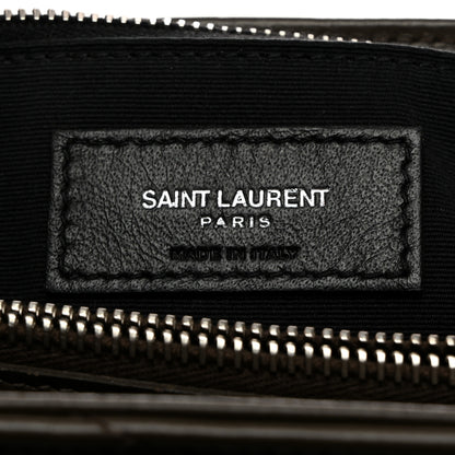 Saint Laurent Calfskin Y Quilted Monogram Medium Loulou Chain Satchel Faggio 6 of 10