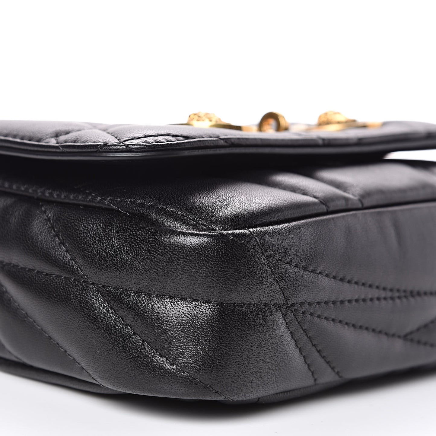 Nappa Quilted Icon Small Crossbody Bag Black
