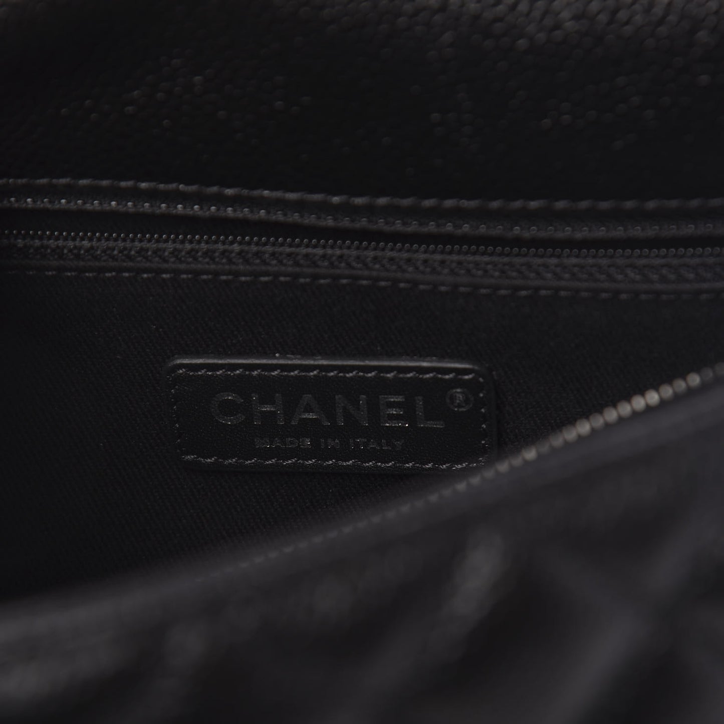 Caviar Quilted Small Coco Handle Flap So Black
