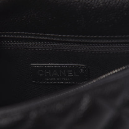 Chanel Caviar Quilted Small Coco Handle Flap So Black 7 of 11
