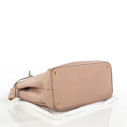 Prada Saffiano Lux Medium Double Zip Tote Cammeo 5 of 10