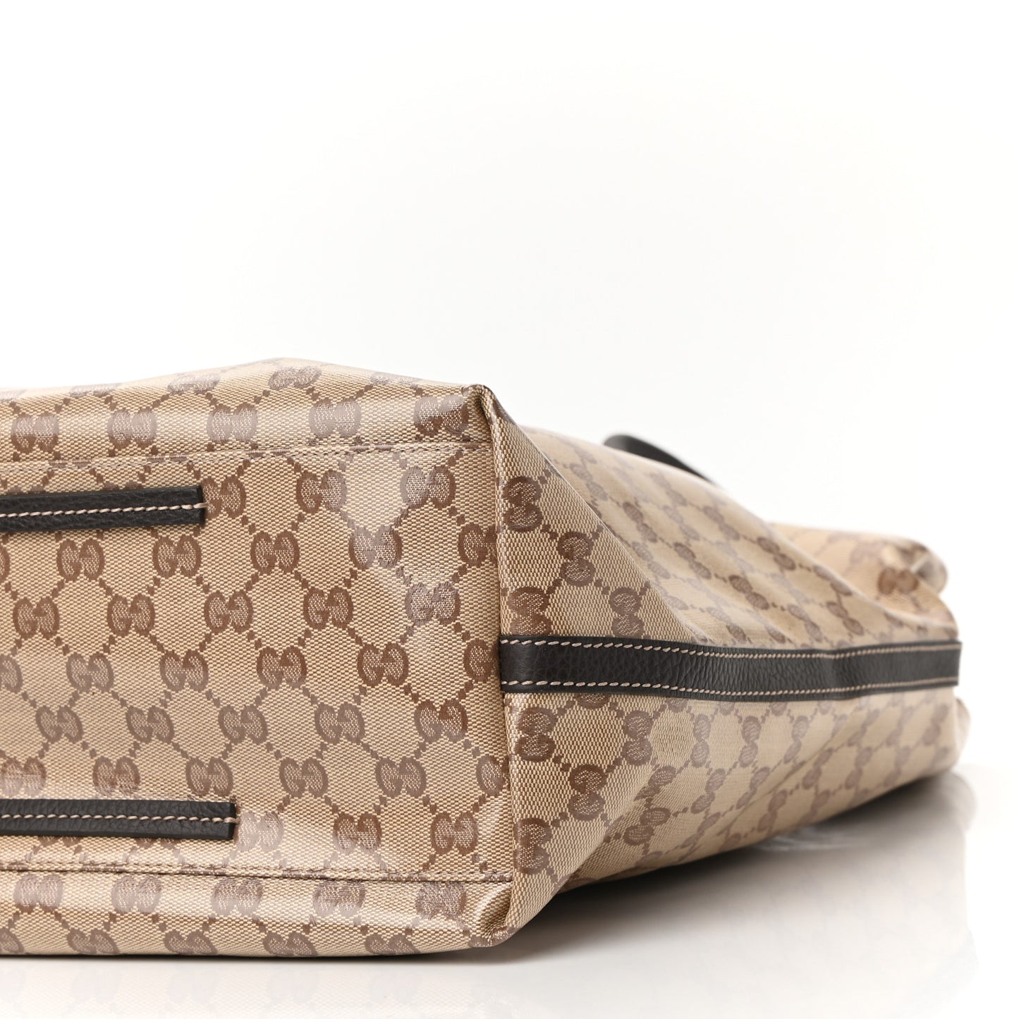 Crystal Monogram Tote Dark Brown