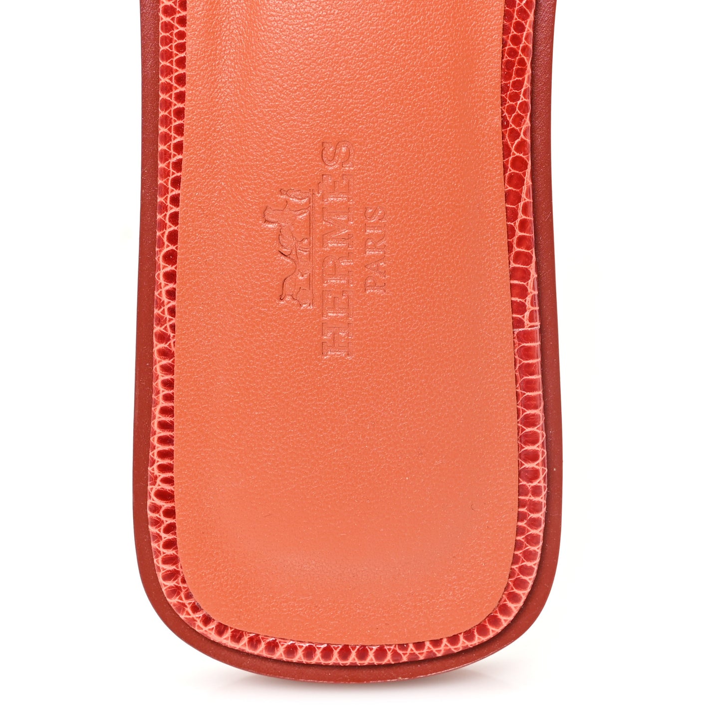 Lizard Oran Sandals 37 Rouge Coccinel