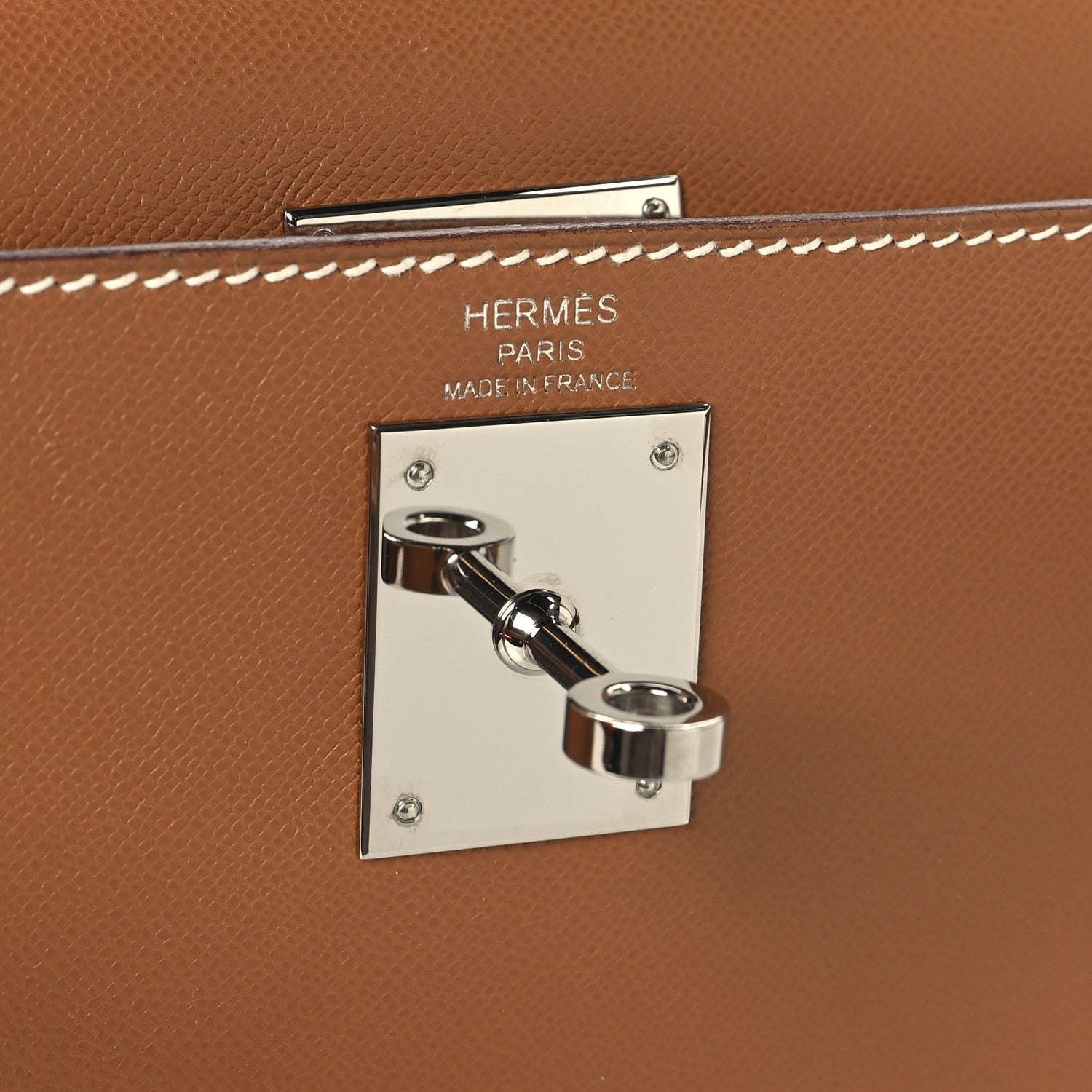 Hermes Madame Calfskin Kelly Sellier 28 Gold 6 of 15