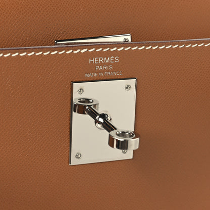 Hermes Madame Calfskin Kelly Sellier 28 Gold 6 of 15