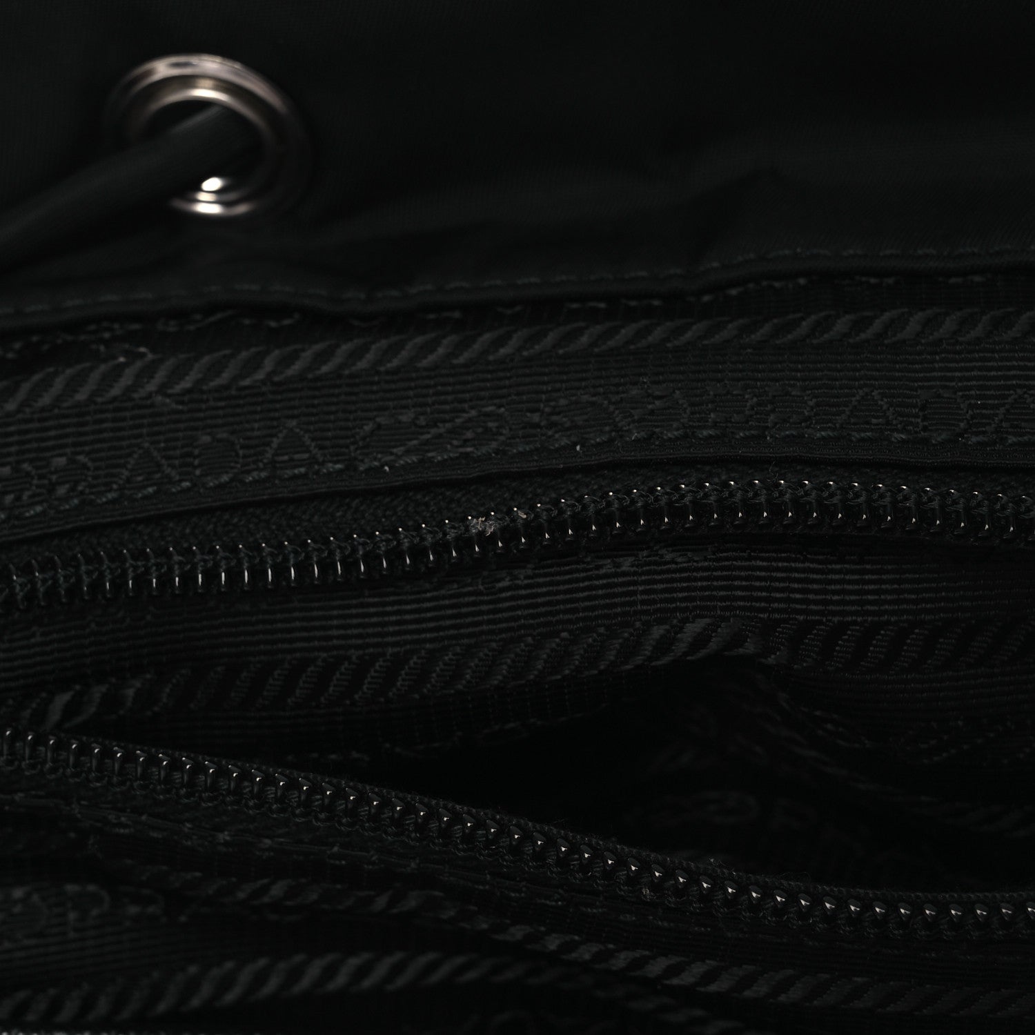 Prada Tessuto Nylon Saffiano Medium Backpack Black 13 of 13