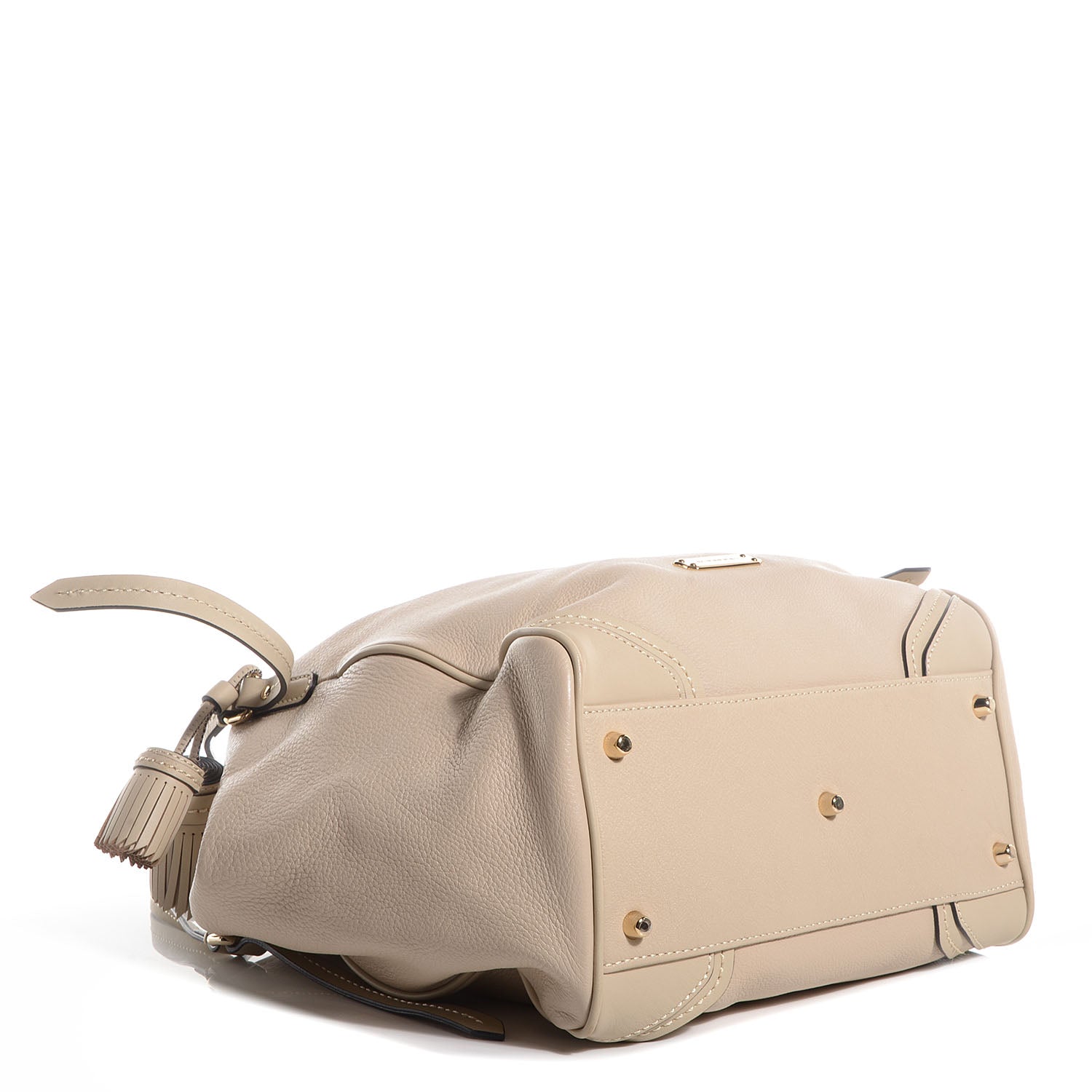 Burberry Textured Leather Small Canterbury Tote Beige 4 of 7