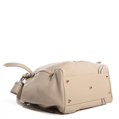 Burberry Textured Leather Small Canterbury Tote Beige 4 of 7