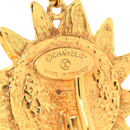 Chanel Pearl Flower CC Necklace Gold 4 of 5