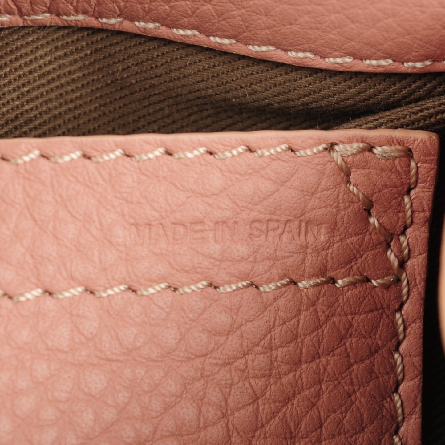Grained Calfskin Small Marcie Saddle Bag Anemone Pink