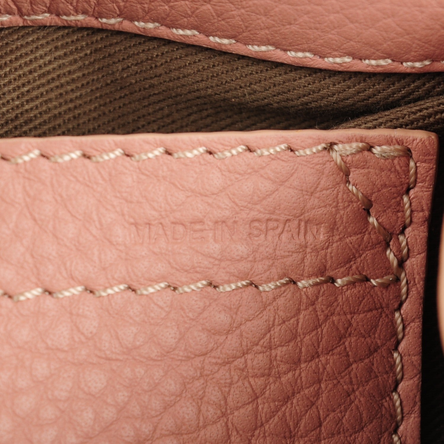 Chloe Grained Calfskin Small Marcie Saddle Bag Anemone Pink 7 of 8
