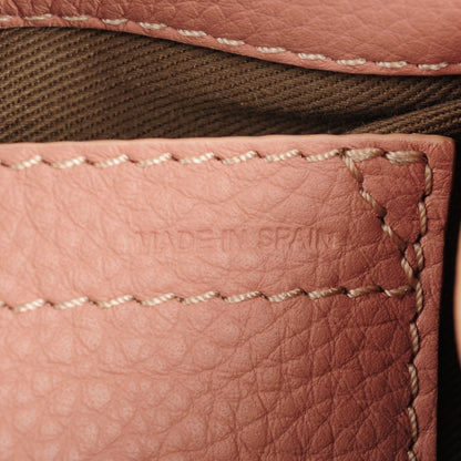 Chloe Grained Calfskin Small Marcie Saddle Bag Anemone Pink 7 of 8