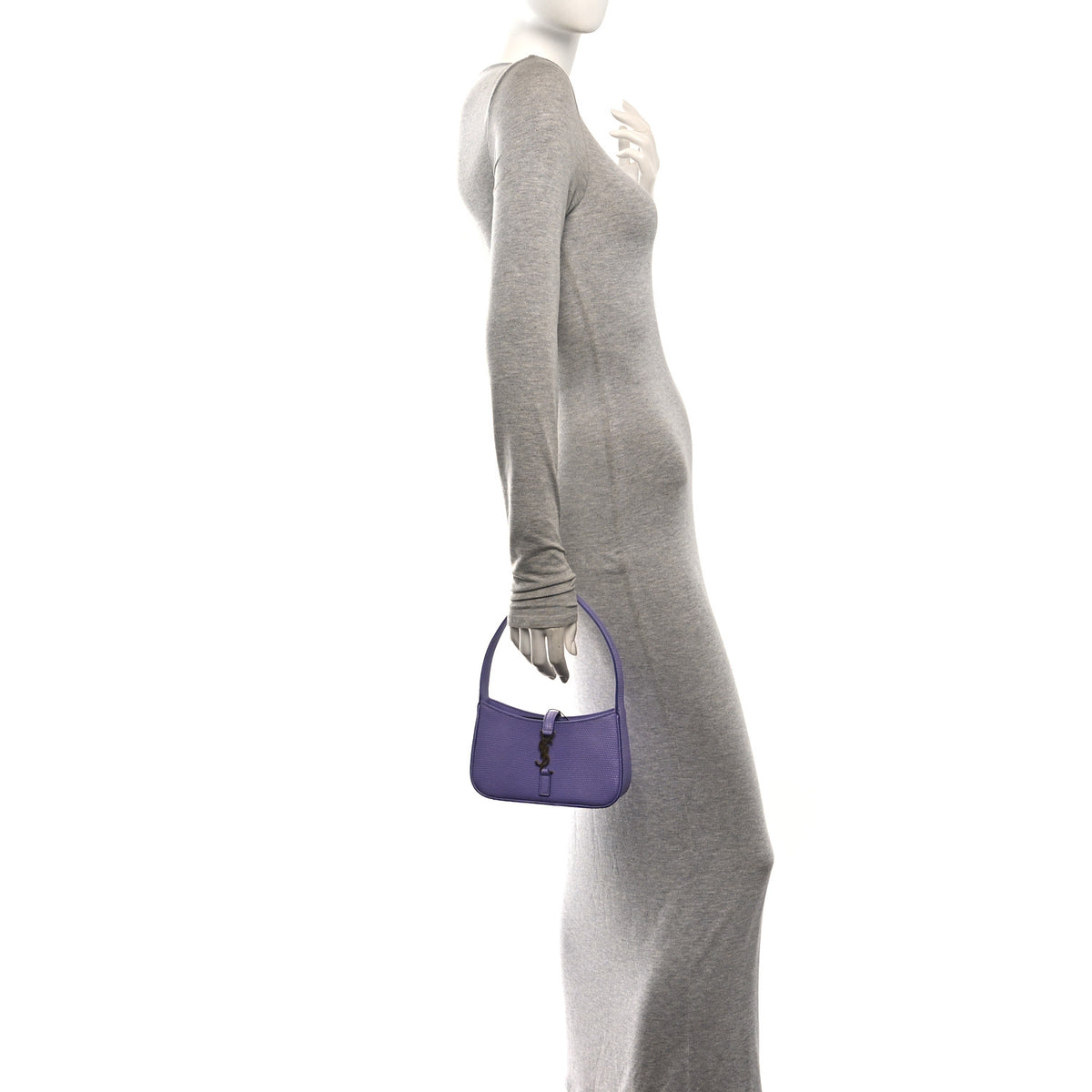 Saint Laurent Lizard Le 5 A 7 Mini Hobo Lilac 2 of 10