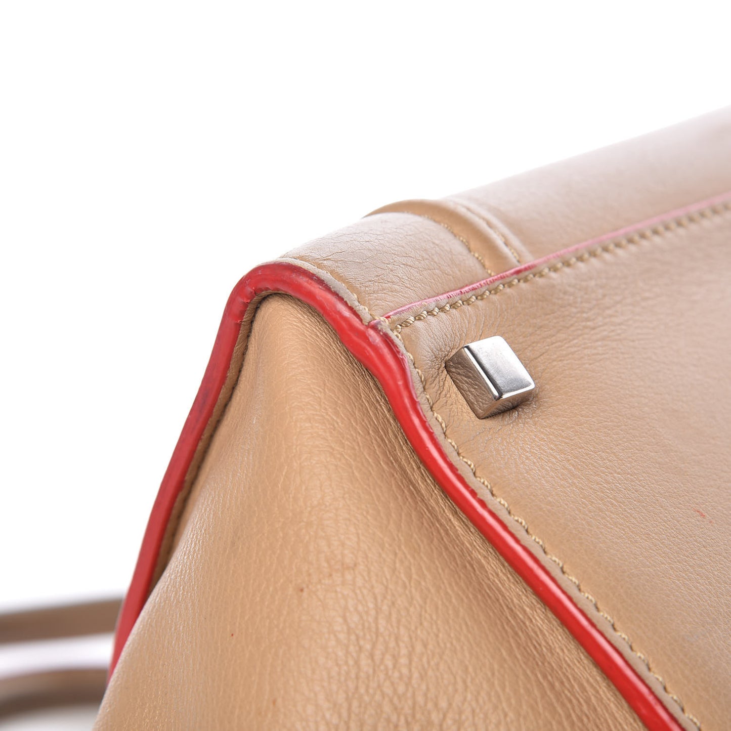 Supple Calfskin Medium Phantom Luggage Camel