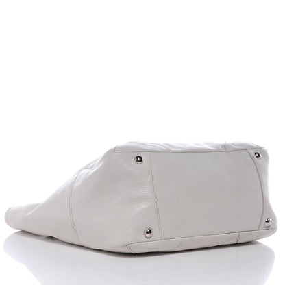Prada Cervo Lux Deerskin Chain Shoulder Bag Talco 4 of 14