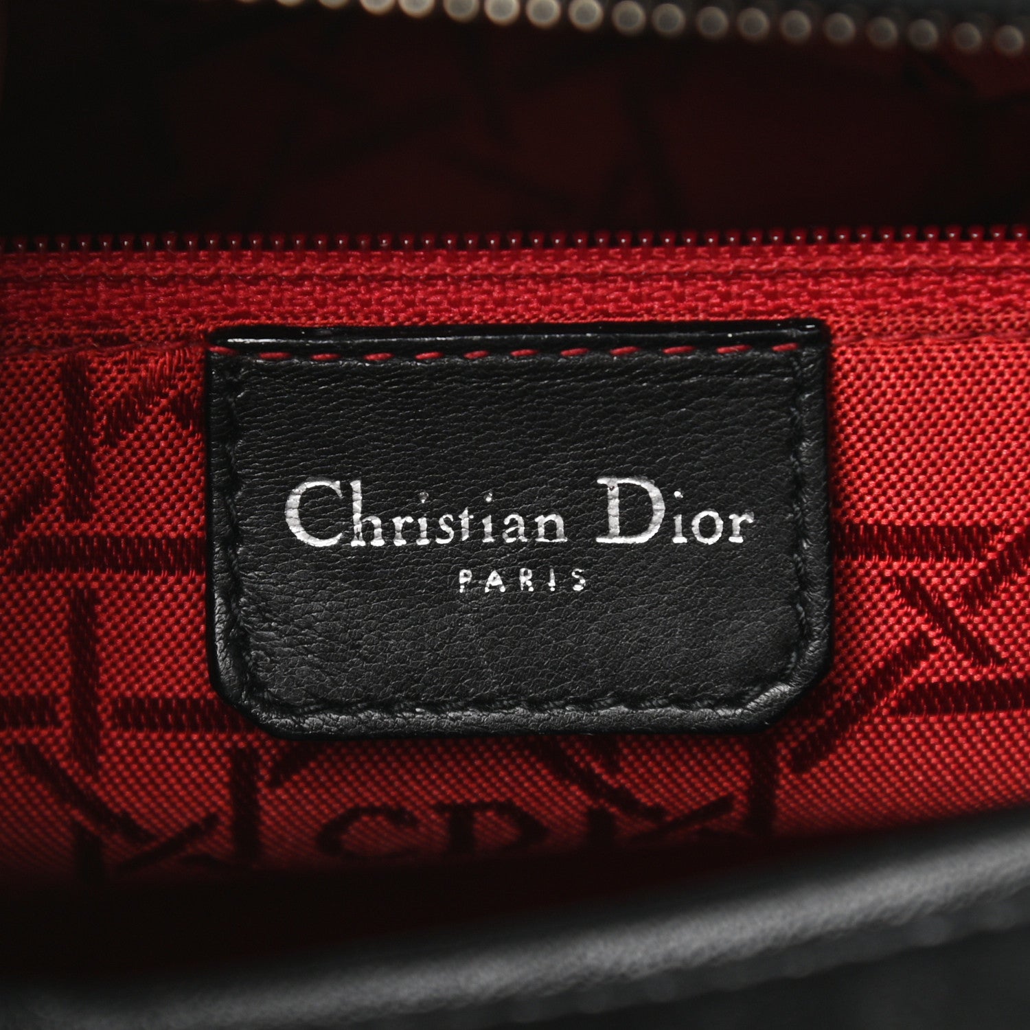 Christian Dior Lambskin Cannage Large Lady Dior Black 5 of 9
