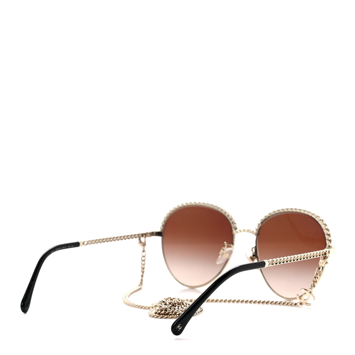 Chanel Chain Pantos Sunglasses 4242 Gold Brown 4 of 9
