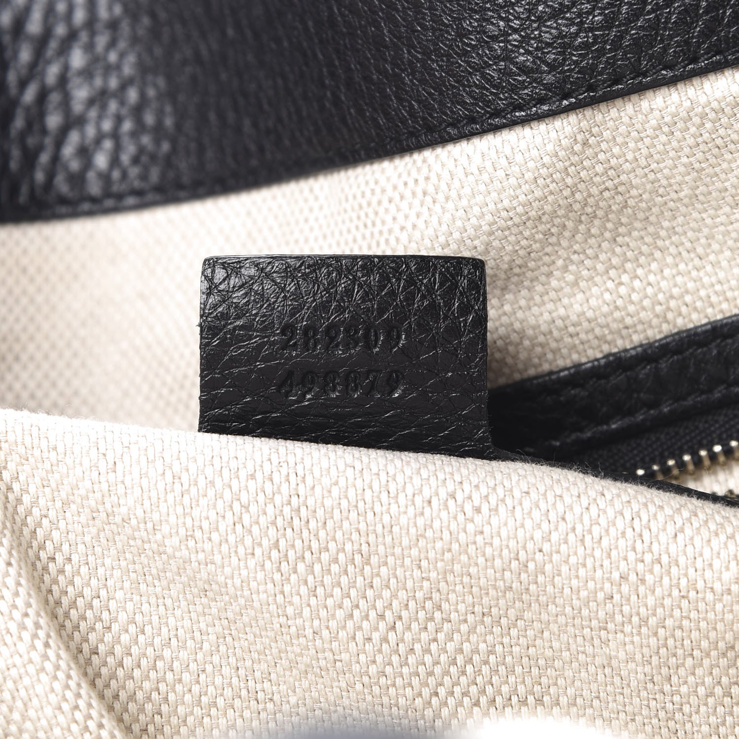Gucci Pebbled Calfskin Medium Soho Shoulder Bag Black 7 of 15