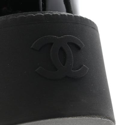 Chanel Nylon Suede Patent Calfskin CC Captoe Lace Up Oxfords 36 White Black 7 of 9
