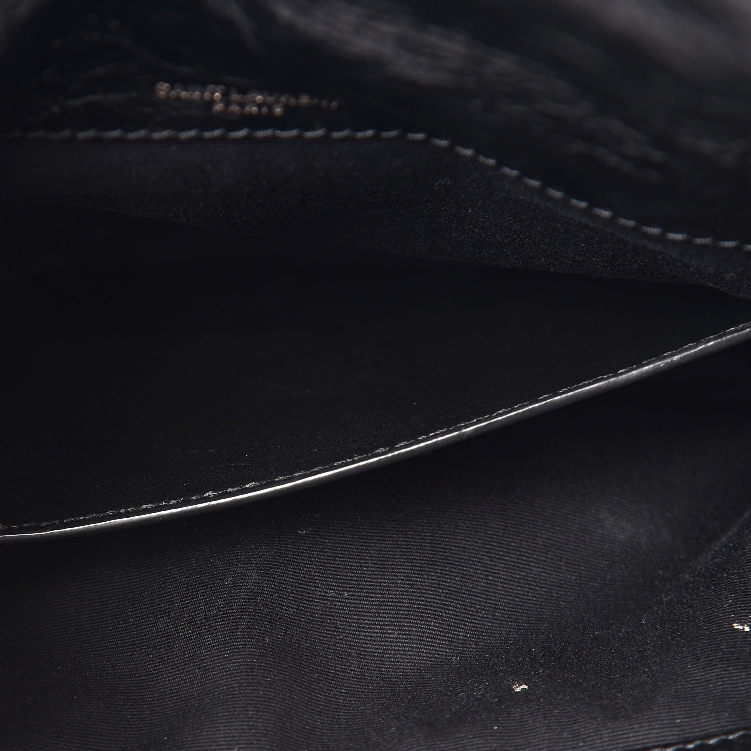 Saint Laurent Crinkled Calfskin Matelasse Monogram Baby Niki Chain Satchel Black 10 of 11