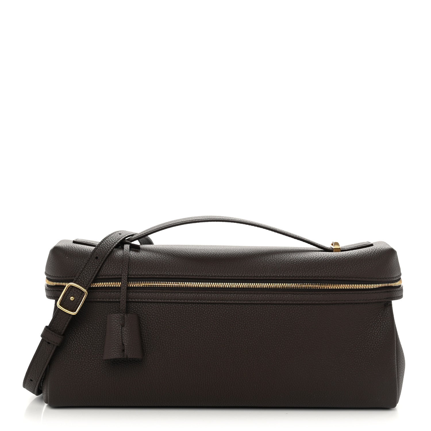 Loro Piana Calfskin Extra Softy Bag L33 Dark Chocolate Licorice