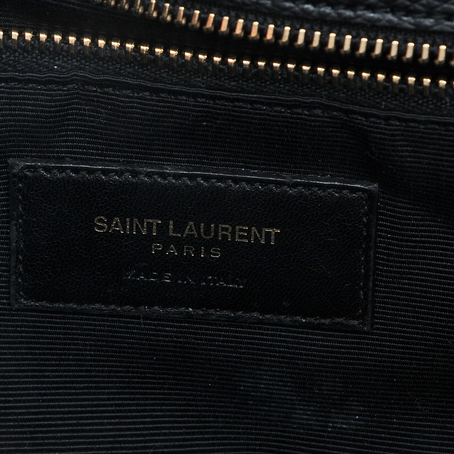 Textured Calfskin Medium Classic Monogram Universite Bag Black