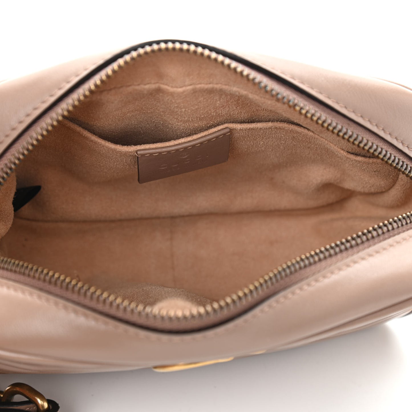 Calfskin Matelasse Mini GG Marmont Chain Shoulder Bag Porcelain Rose