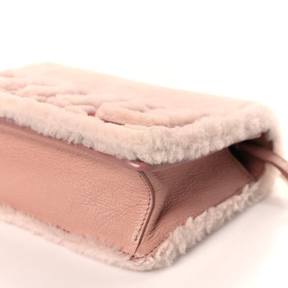 Miu Miu Shearling Goatskin Shoulder Bag Orchidea 9 of 11