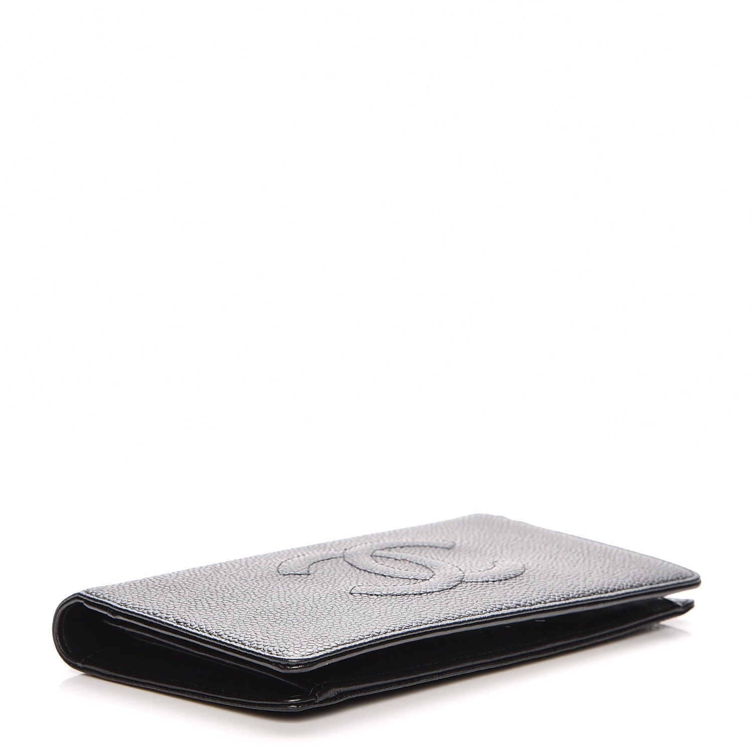 Chanel Caviar Timeless CC Yen Wallet Black 4 of 8