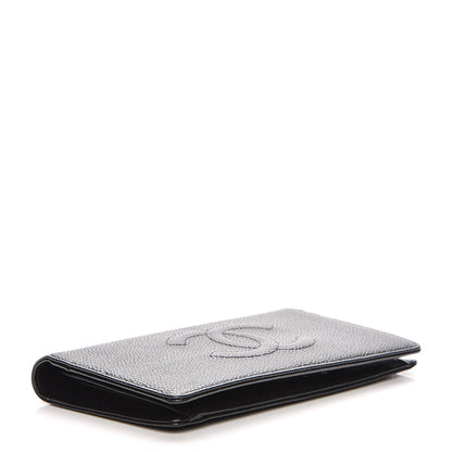 Chanel Caviar Timeless CC Yen Wallet Black 4 of 8