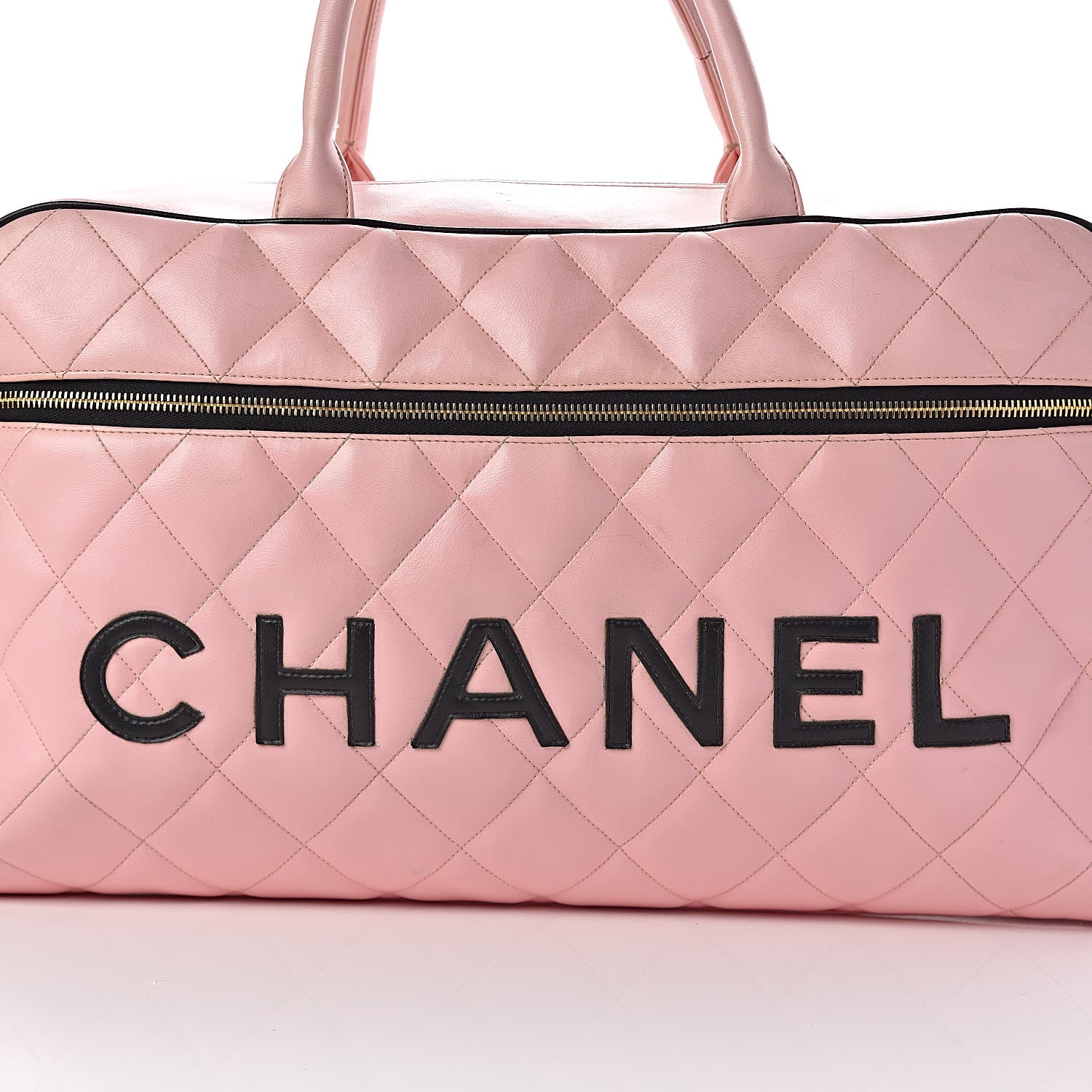Chanel Calfskin Quilted Large Bowler Pink 34 of 34